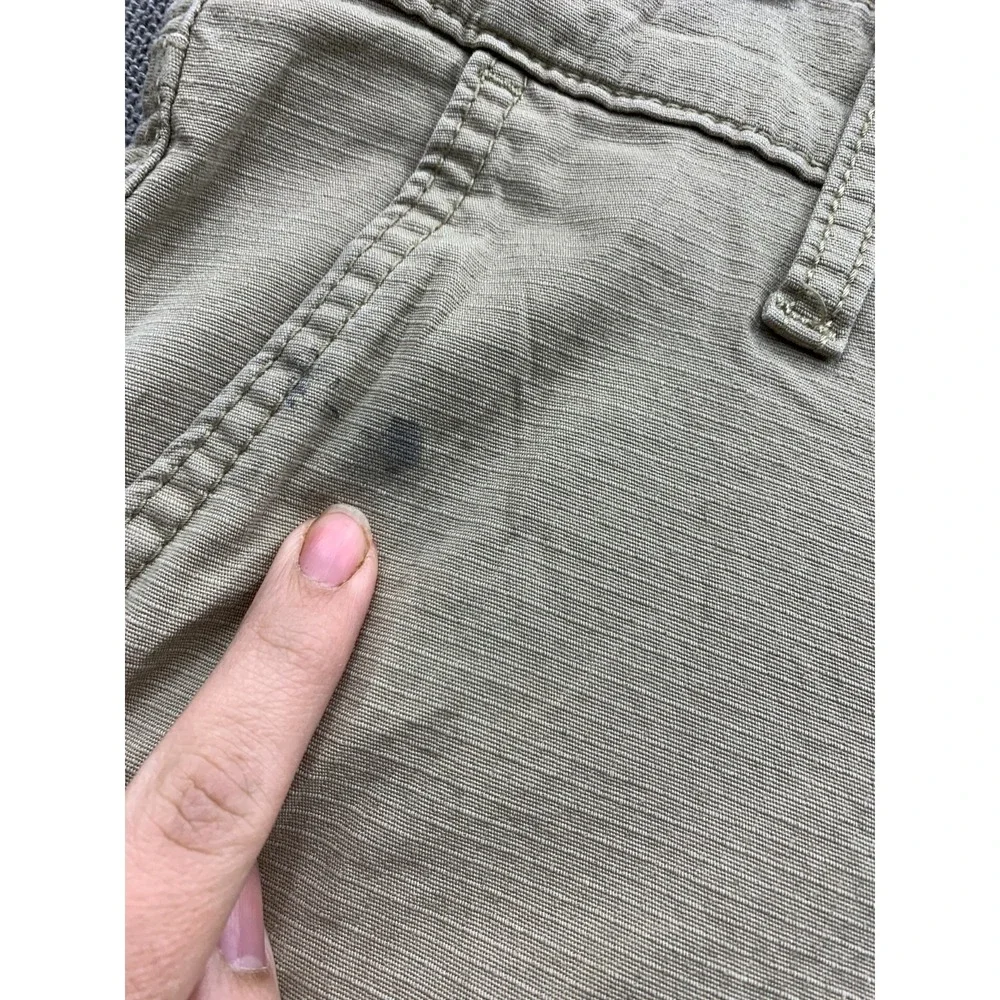 Signature By Levi Strauss & Co Cargo Shorts Mens 36 Beige Logo High Rise Ripstop